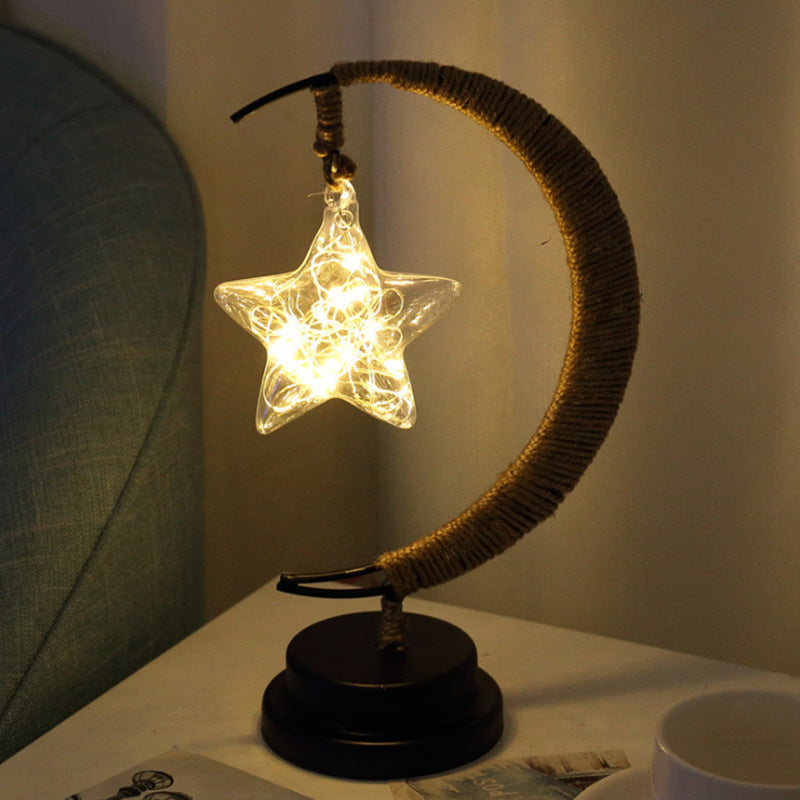 Rasmun LED Star Lights – USB Powered Copper Wire String Lights with Star, Ball & Apple Shapes for Home Decor