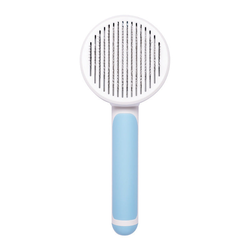 Rasmun Cat Brush – Handheld Steel Wire Self-Cleaning Pet Comb
