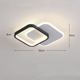 Rasmun Simple & Modern Corridor Aisle Light – Ceramic LED Ceiling Lamp with 3-Color Modes | Surface or Concealed Mount Options