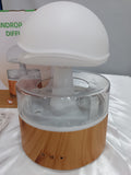 Rasmun New Rain Cloud Humidifier – 500ml Ultrasonic Aroma Diffuser, 7-Color LED, Essential Oils, Relaxing Raindrop Sound