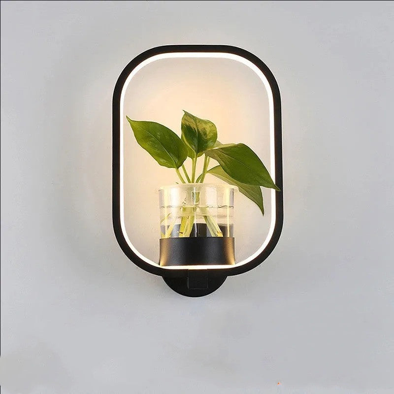 Rasmun Decorative Wall Lamp – Modern LED Background Wall Light with Iron Frame & Glass Cup for Living Room, Bedroom, Stairs & Study