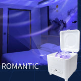 Rasmun USB Galaxy Projector – Rechargeable Laser Starry Sky Night Light with Remote for Bedroom, Parties & Ambience Lighting