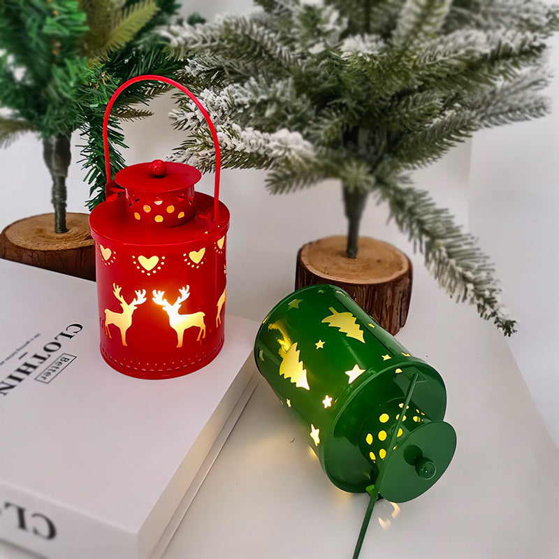 Rasmun Christmas LED Candle Lantern – Nordic Style Electronic Candle Light for Festive Holiday Decor, Tabletop Centerpiece, Home Decoration