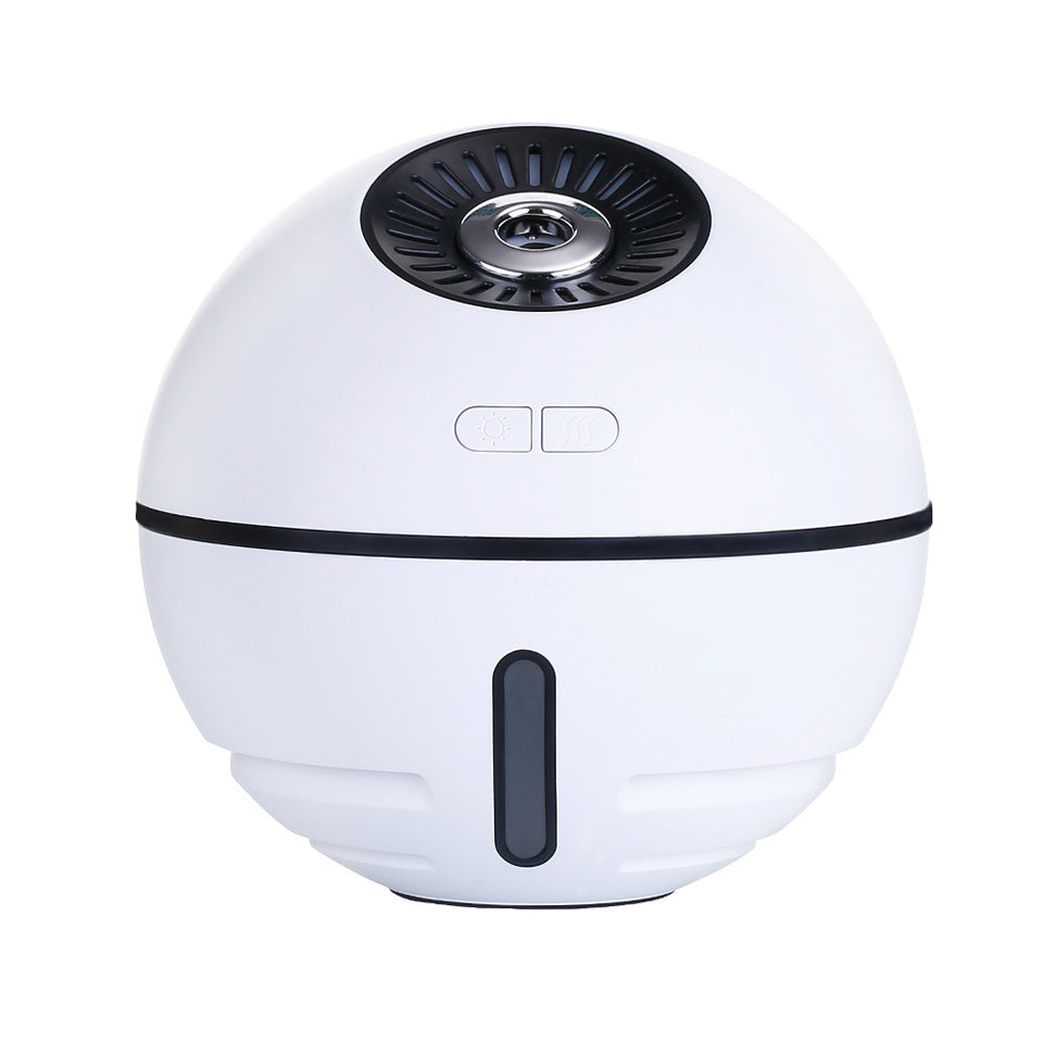 Rasmun Rechargeable Mini Humidifier with LED Light & Fan – 300ML Ultrasonic Aroma Diffuser, USB Portable, 2000mAh Battery