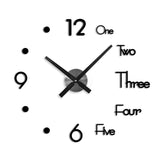 Rasmun DIY European Style Perforated Wall Clock – Modern Acrylic Wall Sticker Clock for Living Room, Bedroom, Office Decor