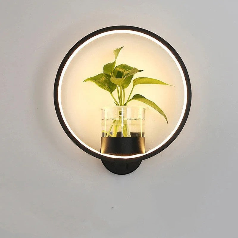 Rasmun Decorative Wall Lamp – Modern LED Background Wall Light with Iron Frame & Glass Cup for Living Room, Bedroom, Stairs & Study
