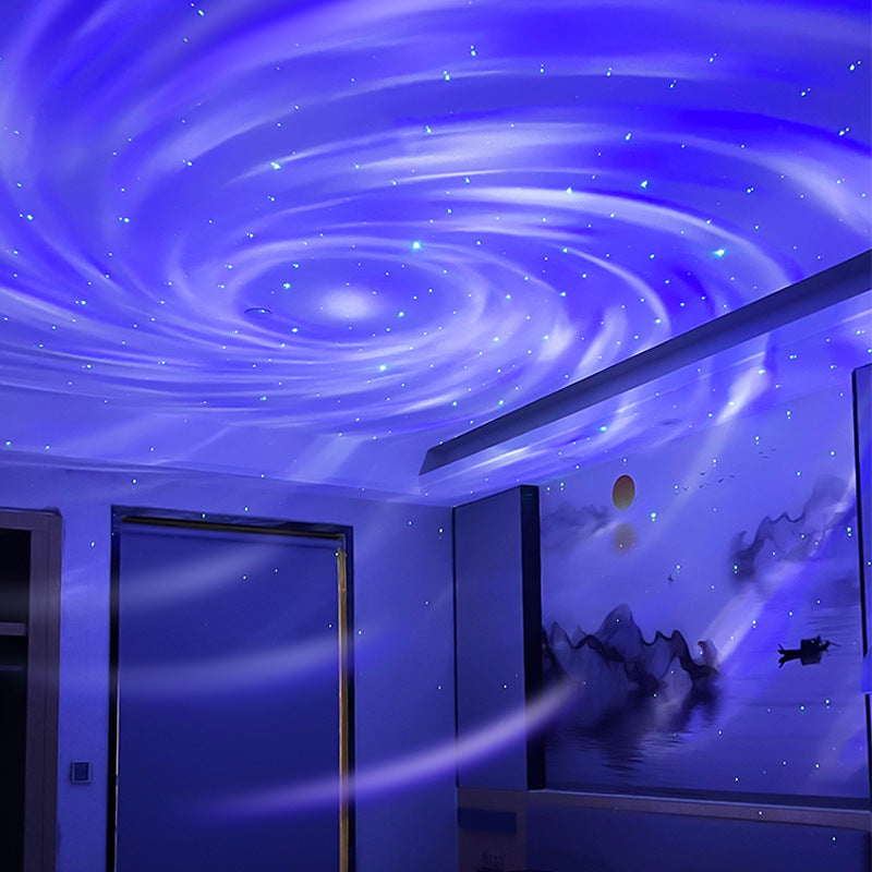 Rasmun USB Galaxy Projector – Rechargeable Laser Starry Sky Night Light with Remote for Bedroom, Parties & Ambience Lighting