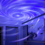Rasmun USB Galaxy Projector – Rechargeable Laser Starry Sky Night Light with Remote for Bedroom, Parties & Ambience Lighting