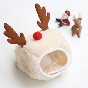 Rasmun Pet Christmas Hat & Saliva Towel Bib – Cute Festive Pet Outfit