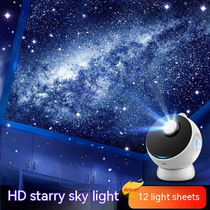 Rasmun Star Light Projector – Galaxy Ambience Light with Bluetooth & Meteor Mode, Built-in Battery, Ideal for Bedroom & Parties