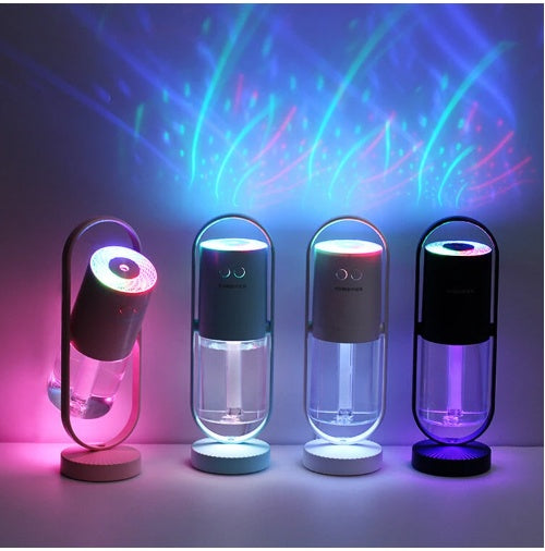 Rasmun Magic Shadow USB Air Humidifier with Projection Night Light – Ultrasonic Car & Home Mini Air Purifier