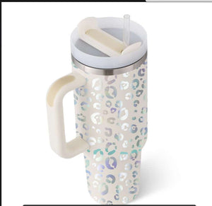 Rasmun 40 Oz Insulated Tumbler with Handle & Straw – Spill Proof