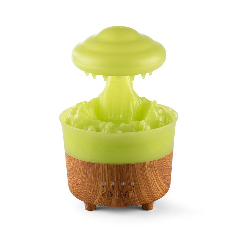 Rasmun Rain Cloud Night Light Humidifier – 7-Color LED, Essential Oil Diffuser, Relaxing Raindrop Sound, Aromatherapy for Home & Sleep