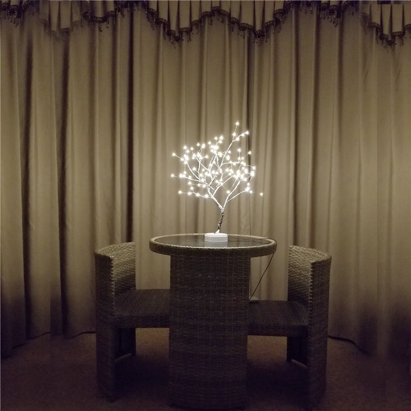 Rasmun Tree Light with Touch Switch – Adjustable Pearl Star Night Light