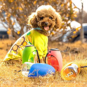 Rasmun Portable Pet Dog Water Bottle – 680ml Leak-Proof Outdoor Feeder