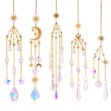 Rasmun Galaxy Crystal Sun Catcher – Sparkling Lighting Wind Chime Pendant for Home