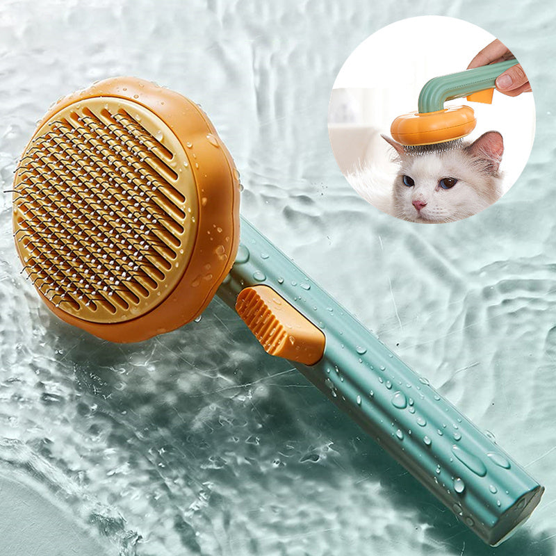 Rasmun Cat Brush – Handheld Steel Wire Self-Cleaning Pet Comb