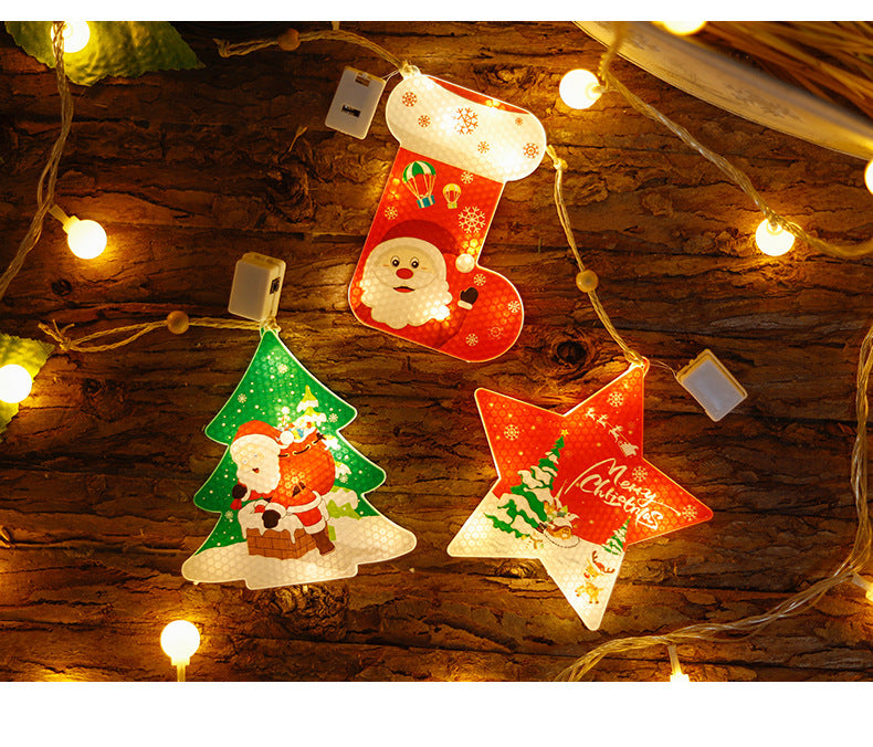 Rasmun Fairy Lights LED Star Snowflake Curtain String Lights