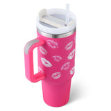 Rasmun 40 Oz Insulated Tumbler with Handle & Straw – Spill Proof