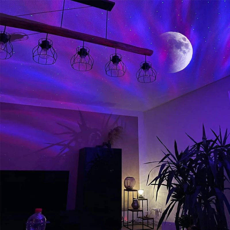 Rasmun Aurora Borealis Galaxy Projector – LED Star & Moon Light, Remote Control