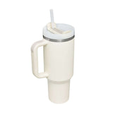 Rasmun 40 Oz Insulated Tumbler with Handle & Straw – Spill Proof