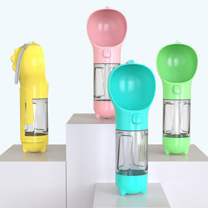 Rasmun Portable Pet Water Bottle with Food Box & Garbage Bag