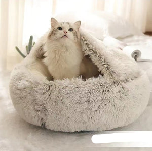 Rasmun 2-in-1 Dog & Cat Bed – Warm Plush Pet Winter Bed