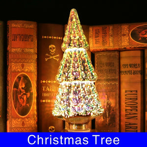 Rasmun 3D Fireworks LED Light Bulb – E27 Decorative Glass Christmas Light for Home, Tree & Holiday Décor – Multiple Festive Shapes