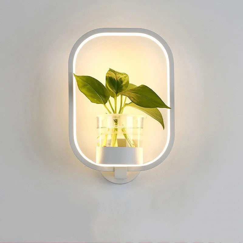 Rasmun Decorative Wall Lamp – Modern LED Background Wall Light with Iron Frame & Glass Cup for Living Room, Bedroom, Stairs & Study