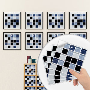 Rasmun Smooth Self-Adhesive Wall Stickers – Waterproof PVC Geometric Wallpaper, Anti-Mildew, Easy Peel & Stick for Home Decor