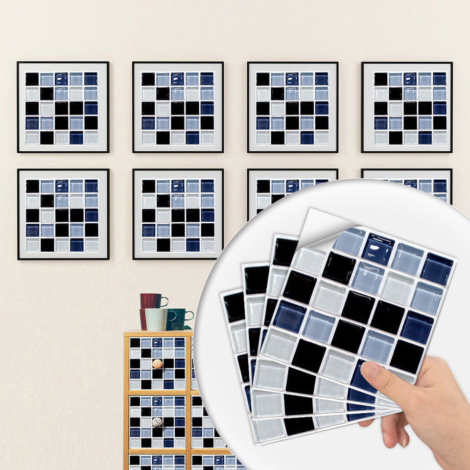 Rasmun Smooth Self-Adhesive Wall Stickers – Waterproof PVC Geometric Wallpaper, Anti-Mildew, Easy Peel & Stick for Home Decor