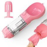 Rasmun Portable Pet Water Bottle with Food Box & Garbage Bag