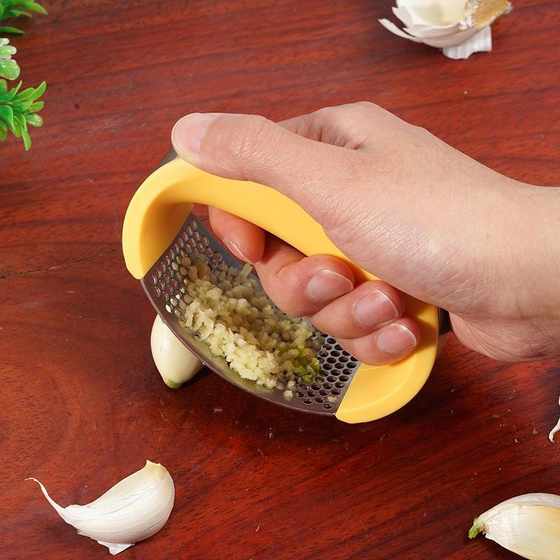 Rasmun Stainless Steel Garlic Masher – Manual Garlic Press Tool