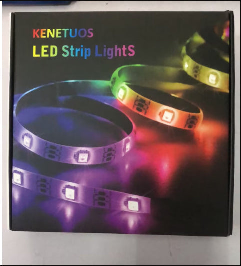 Rasmun RGB Bluetooth Music LED Light Strip – Smart App Controlled, 12V Low-Voltage Mood Lighting for Indoor Use