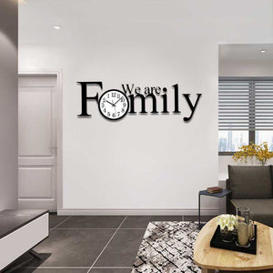 Rasmun Fashion Luxury Wall Clock – European Style Acrylic Wall Décor with English Stickers, Battery Powered for Living Room, Bedroom & Office