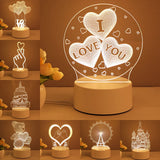 Rasmun 3D Acrylic USB LED Night Light – Neon Sign Lamp