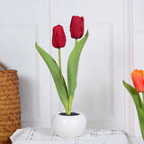 Rasmun LED Tulip Flower Night Light – Artificial Flowerpot Table Lamp for Home, Bedroom & Gift Decoration