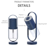Rasmun Magic Shadow USB Air Humidifier with Projection Night Light – Ultrasonic Car & Home Mini Air Purifier