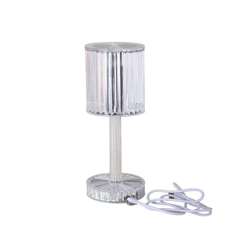 Rasmun Crystal Table Lamp – 3-Way Dimmable Touch Control LED Night Light, Elegant Diamond Design for Home, Bedroom & Hotel Decor