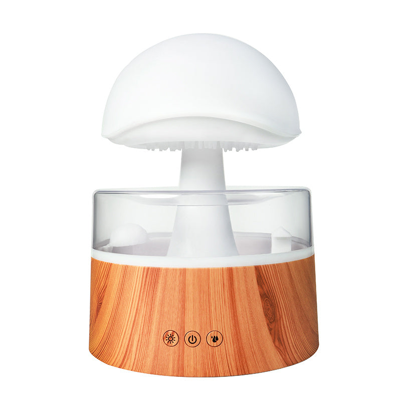 Rasmun New Rain Cloud Humidifier – 500ml Ultrasonic Aroma Diffuser, 7-Color LED, Essential Oils, Relaxing Raindrop Sound