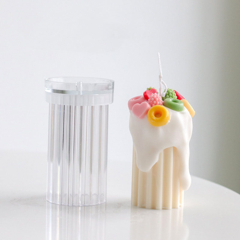 Rasmun Threaded Acrylic Candle Mold – DIY Irregular Shape Candle Making Tool