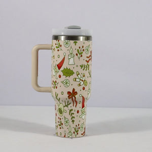 Rasmun 1200ml Insulated Stainless Steel Tumbler with Handle and Straw