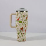 Rasmun 1200ml Insulated Stainless Steel Tumbler with Handle and Straw