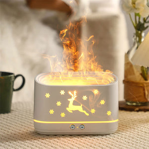 Rasmun Elk Flame Humidifier Diffuser – Quiet Aromatherapy Lamp