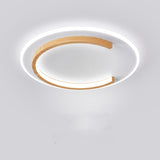 Rasmun Nordic Log Ceiling LED Light – Round Wooden Bedroom Lamp
