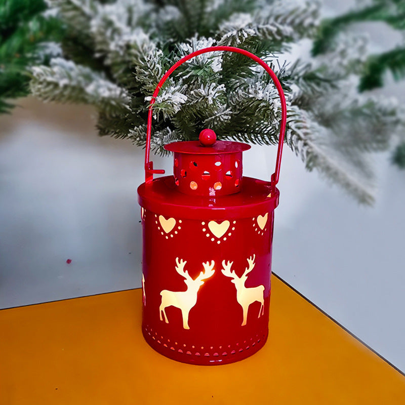 Rasmun Christmas LED Candle Lantern – Nordic Style Electronic Candle Light for Festive Holiday Decor, Tabletop Centerpiece, Home Decoration