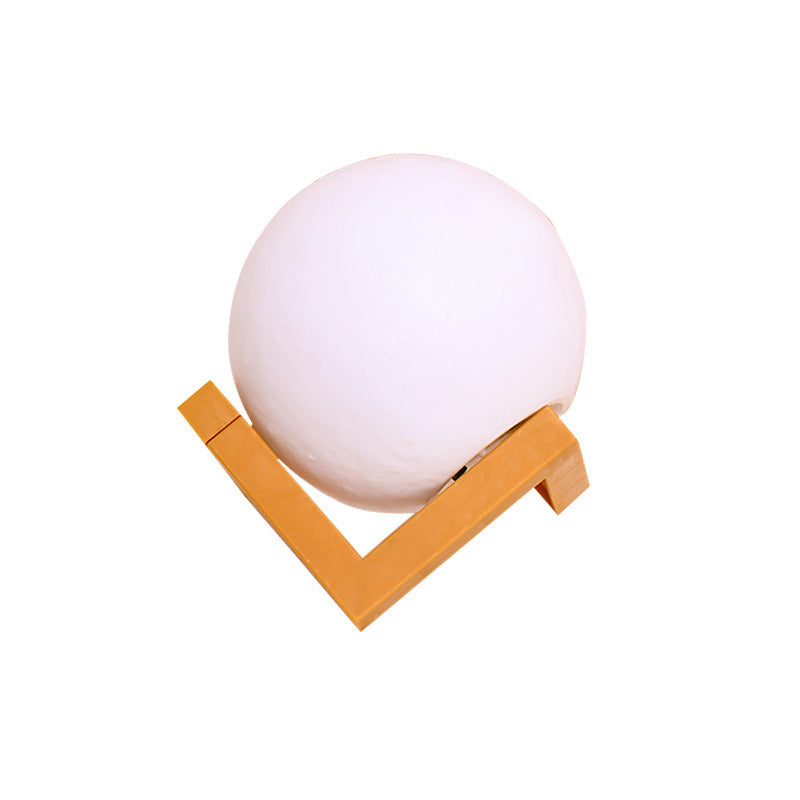 Rasmun 3D Print Rechargeable Moon Lamp – Touch Switch LED Night Light for Bedroom Decor & Gifts