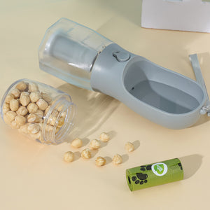 Rasmun 3-in-1 Dog Water Bottle | Portable Pet Cup & Food Box