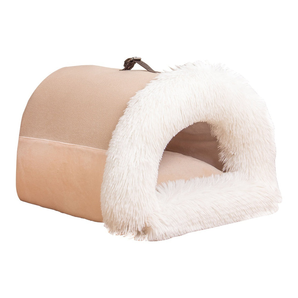 Rasmun Portable Pet Nest | Warm Cat & Dog Bed for Winter