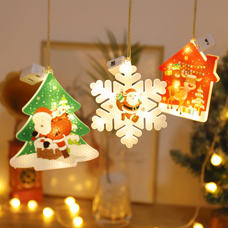 Rasmun Fairy Lights LED Star Snowflake Curtain String Lights